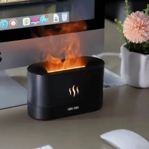 RGB Flame Humidifier and Aroma Diffuser (FREE HOME DELIVERY)