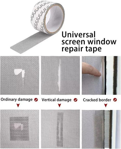 Mesh Roll Tape Window Screen Repair Patch Keep Mosquitoes Out With Our Anti insect Self-adhesive Mesh Patch Tape 2 Meter