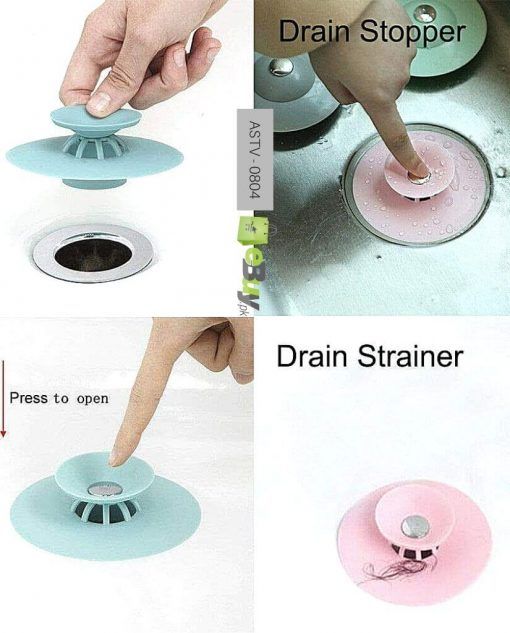 Silicone Sink Drain Stopper Hair Catchers Rubber Shower Bathtub Floor Filter Water Stopper Silicone Bathroom Kitchen